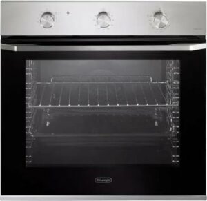 Forno a gas ventilato NSFGE 9 XL da 65 litri in nero e acciaio inox  