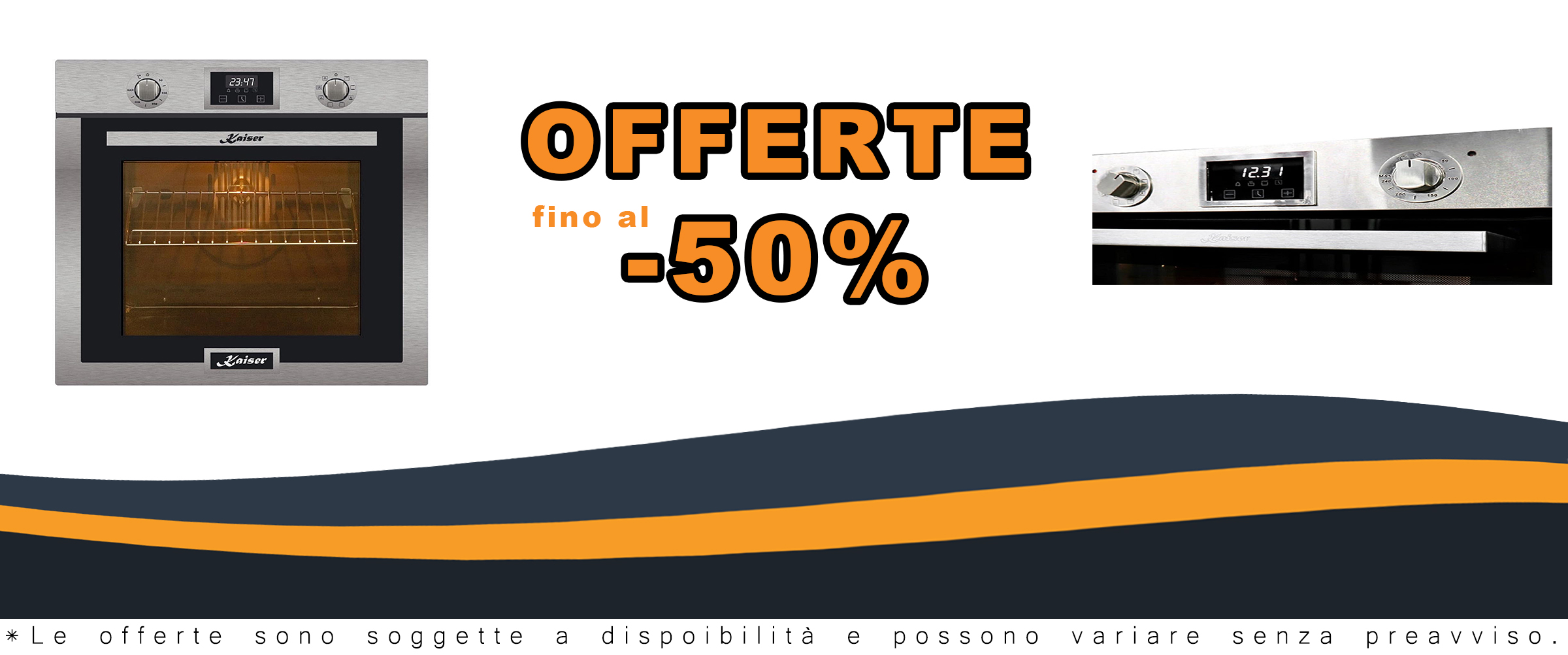 Forno da incasso Kaiser EH 6323 in acciaio inox con funzioni avanzate come autopulente, spiedo rotante e funzione pizza, ideale per cucinare con efficienza.