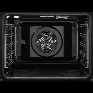Forno elettrico ventilato Electrolux KOFGH40TH con capacità di 72 litri, classe energetica A, colore nero.