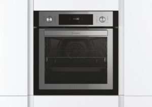 Immagine del forno Candy Elite FCNE886XWIFI con design nero elegante e funzioni smart  