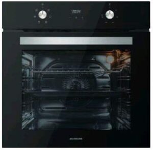 Forno Elettrico Ventilato Grill da 60 cm, 72 Litri, Classe A, Nero, ideale per una cottura rapida e uniforme