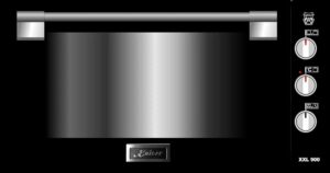 Set di forno e piano cottura a gas Kaiser EG 9371 + KG 9357, ideale per cucine moderne ed efficienti, con bruciatore turbo WOK da 3,8 kW.
