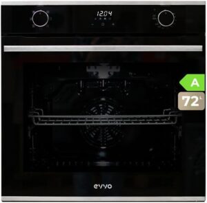 Forno elettrico EVVO da incasso H20 con funzione griglia, 77 litri e classe di efficienza energetica A