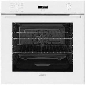 Forno da incasso pirolisi SAUTER SOP6214LW in acciaio inox, perfetto per una cottura efficiente e una pulizia automatica facile.