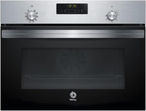Forno Balay 3CB4130X2 45cm Inox, compatto e moderno, ideale per spazi ridotti e prestazioni eccellenti.