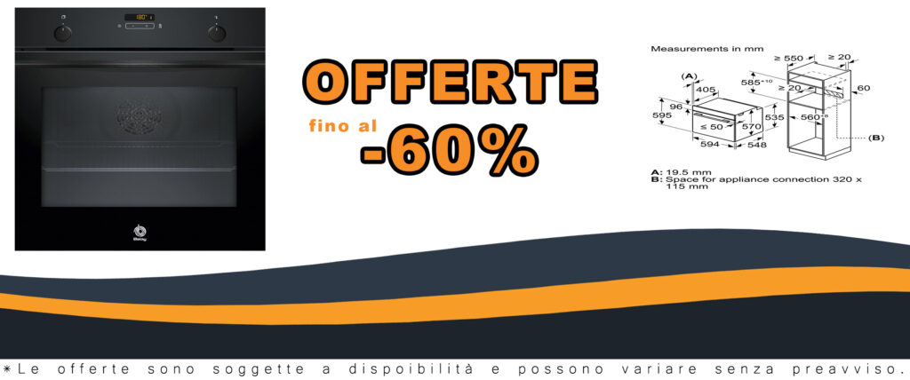 Forno Balay multifunzione con funzione vapore e pirolisi, design moderno in vetro nero