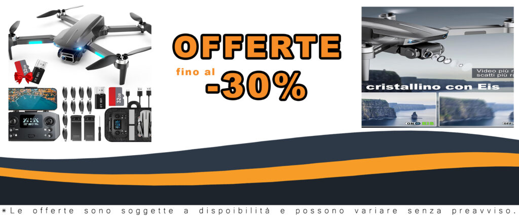 Drone HHD 4K con fotocamera Ultra HD, motori brushless, modalità Smart Return Home, pieghevole e leggero.