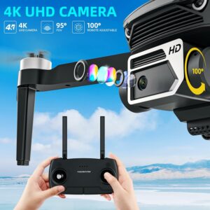 HANNVIW H220 GPS Drone con Telecamera 4K, ideale per principianti e professionisti, in volo con motore brushless e trasmissione 5G FPV