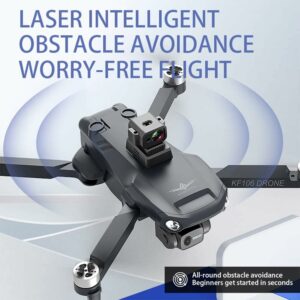 Teeggi KF106 MAX Drone con Telecamera 4K HD, Giunto Cardanico a 3 Assi e Sistema di Evitamento Ostacoli