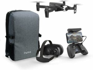 Parrot Anafi FPV, quadricottero pieghevole e leggero, con occhiali FPV e set completo per voli immersivi in streaming Full HD.