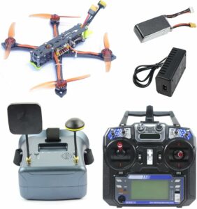 QWinOut Xy-5 FPV Drone RTF 218mm con motore 2900KV, controller F4 e occhiali FPV per un'esperienza di volo immersiva