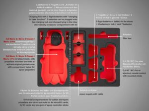 Custodia TomCase per DJI Mavic 3, impermeabile, con funzione di ricarica integrata e inserti in schiuma personalizzati per una protezione ottimale