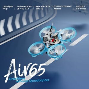 BETAFPV Air65 Brushless Whoop Quadcopter con fotocamera FPV C03 e motori 27000KV per corse FPV
