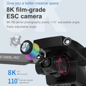 Drone GPS con doppia fotocamera HD 8K, ideale per adulti e principianti, con motore brushless e 5G WiFi