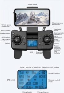 Drone LUXWALLET Libra2 con telecamera HD e borsa per il trasporto  