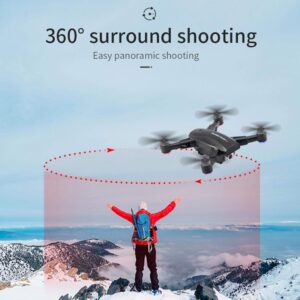 Drone JJRC X16 RC con videocamera HD, 120° grandangolare, FPV 5G WiFi, posizionamento ottico 6K