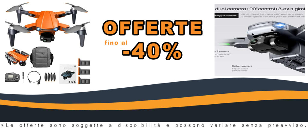 Mini drone pieghevole con fotocamera HD 8K e GPS integrato