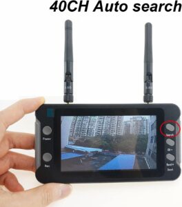 Monitor FPV UPQRSG con schermo da 4,3 pollici e funzione DVR, ideale per droni RC