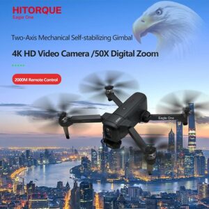Drone pieghevole con fotocamera 4K HD, GPS, e sistema di evitamento degli ostacoli