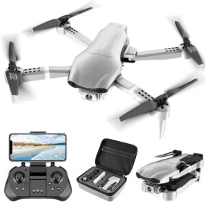 Immagine del GPS Drone con fotocamera 4K per adulti, pieghevole, con video FPV in tempo reale e valigetta inclusa.