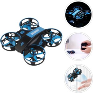 ibasenice 3 Pezzi Quadcopter Mini Drone con LED e altezza fissa, adatto per bambini e adulti