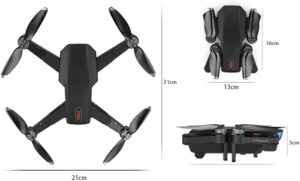 Drone pieghevole con fotocamera grandangolare 6K, perfetto per la fotografia aerea professionale e amatoriale