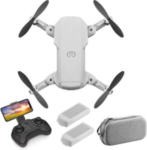 Drone con fotocamera 4K, modalità altitudine e WiFi FPV, pieghevole e compatto, ideale per video e foto di alta qualità.