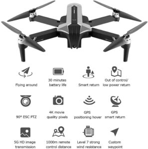 Quadricottero RC con GPS e fotocamera 4K, ideale per adulti e appassionati di droni