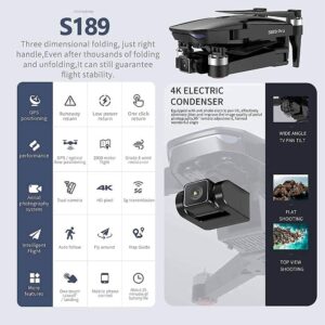 Drone Eis 4K con fotocamera UHD per adulti, con motore brushless e GPS, ideale per principianti, tempo di volo di 30 minuti e trasmissione FPV a 5 GHz.