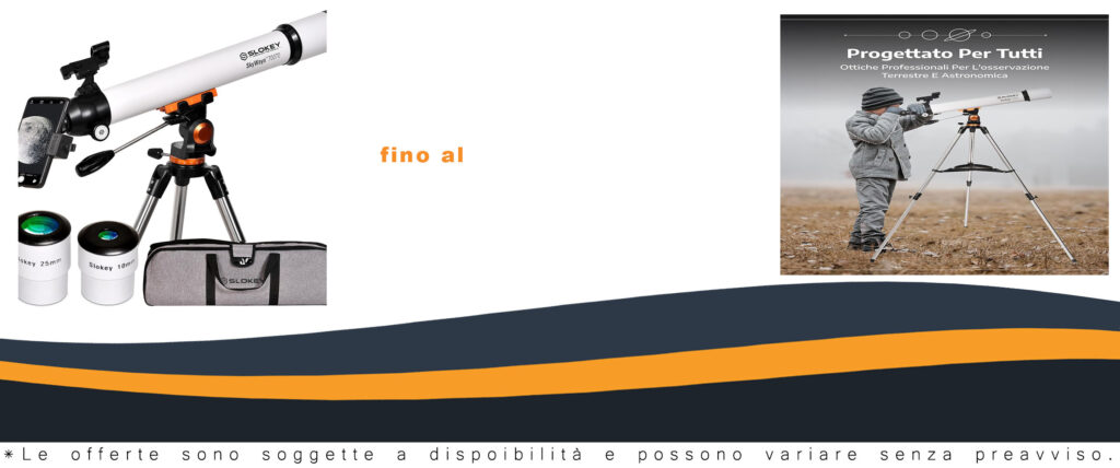 Telescopio professionale Slokey per bambini e adulti con accessori