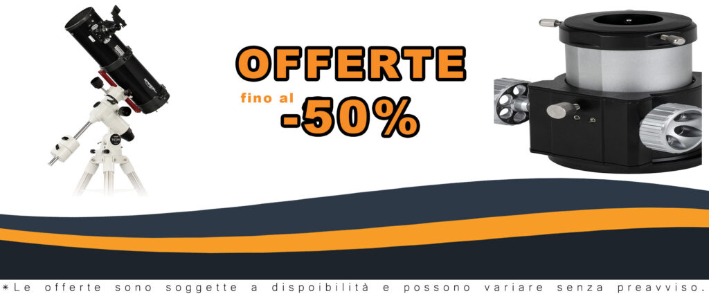 Omegon Telescopio ProNewton N 153/750 EQ-500 X puntato verso il cielo stellato