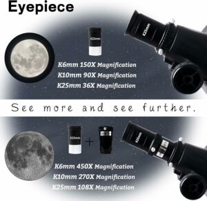 Telescopio 114EQ Newton in azione durante una sessione di osservazione notturna