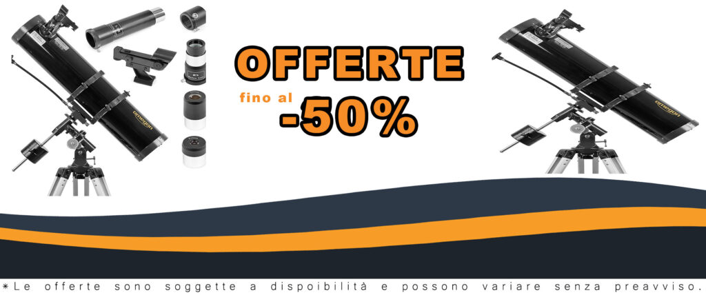 Omegon Telescopio N 130/920 EQ-2 montato per osservazioni notturne