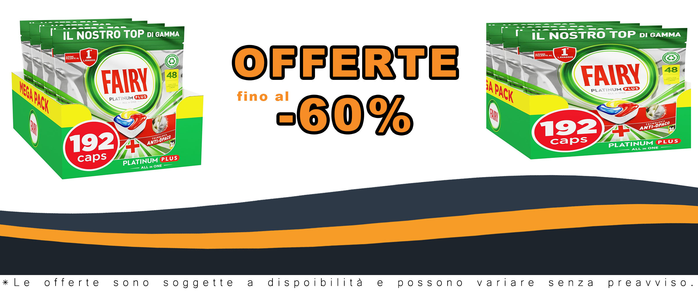 Fairy Platinum Detersivo Pastiglie Lavastoviglie Plus con limone e tecnologia Anti-Opaco