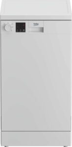 Lavastoviglie Beko DVS05024W slim, a 10 coperti, installazione libera, display digitale, silenziosa e compatta