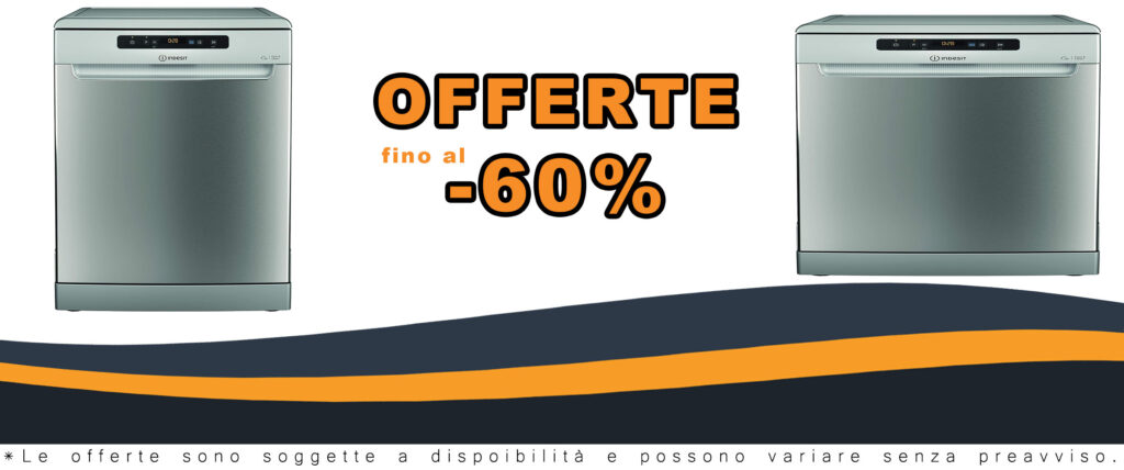 Lavastoviglie Indesit DFO 3C23 AX con capacità di 14 coperti e classe energetica E, perfetta per famiglie numerose.