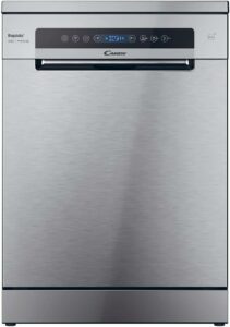 Candy Rapido' Lavastoviglie a Libera Installazione con 14 coperti, 8 programmi e Wi-Fi, design inox.