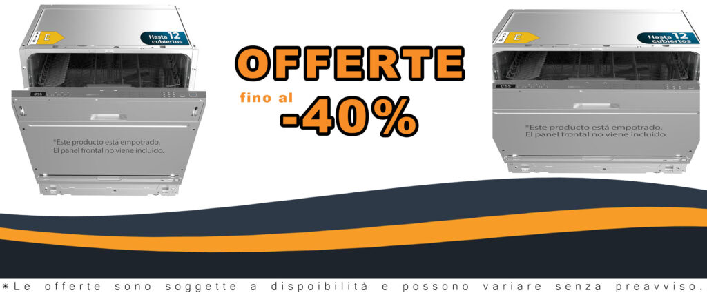 Cecotec Lavastoviglie Integrabile Bolero Aguazero 6100 Full-BI E, modello a 12 coperti, design elegante e funzionale, adatta per famiglie di medie dimensioni.