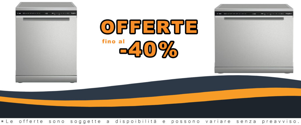 Lavastoviglie Whirlpool W7F HS51 X in acciaio inox, 15 coperti, classe energetica B