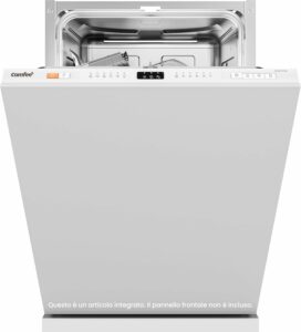 Lavastoviglie COMFEE' CDWEB914S-W ad incasso, inox, con 10 coperti, 6 programmi e funzione di mezzo carico