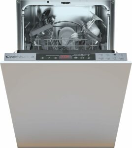 Lavastoviglie da incasso 45 cm slim con 10 coperti e classe energetica E, design compatto e 8 programmi di lavaggio