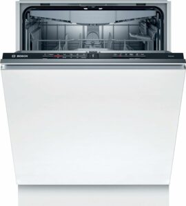 Lavastoviglie Bosch SMV2HVX22E Serie 2 a scomparsa totale, 60 cm, in un ambiente cucina moderno e elegante.