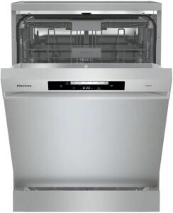 Lavastoviglie Hisense HS643C90X in acciaio inox con 16 coperti, 6 programmi e funzione AutoDry