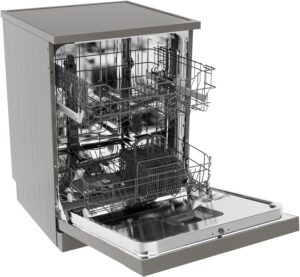 Lavastoviglie LG DF030FL libera installazione 60 cm, grigia, vista da vicino