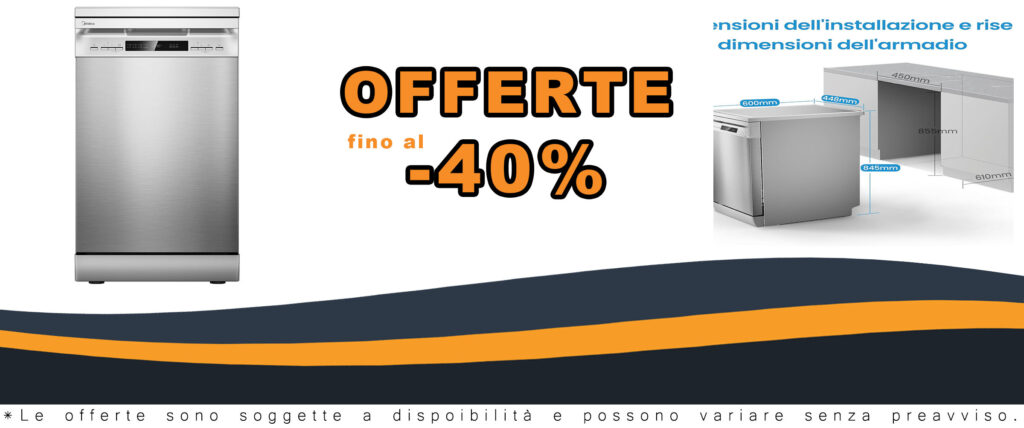 Lavastoviglie Midea MFD45S200X.1-IT in acciaio inox con 10 coperti, 8 programmi e asciugatura extra