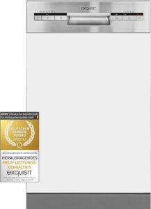 Lavastoviglie Exquisit EGSP1009-EB-030E inox da incasso, compatta ed efficiente  
