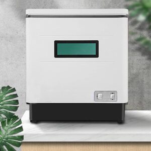 Mini lavastoviglie compatta da tavolo con capacità 40-60L in acciaio inox, perfetta per spazi limitati e asciugatura all'aria.