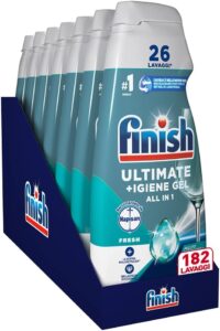 Finish Quantum + Igiene, detersivo lavastoviglie in gel per igiene avanzata e pulizia impeccabile  