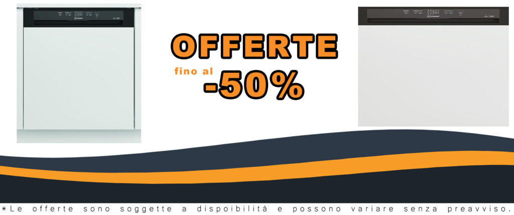 Lavastoviglie Indesit I3B L634 B semi-incasso nero, capacità 14 coperti, classe energetica D