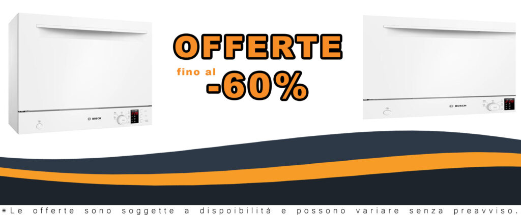 Lavastoviglie Bosch SKS2ITW00E compatta, bianca, con sistema AquaStop e Extra Asciugatura